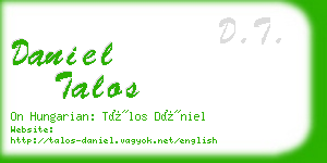 daniel talos business card
